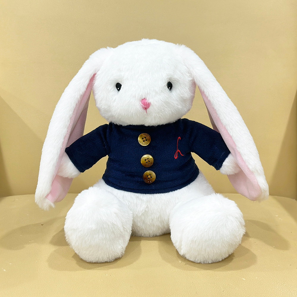 Jual Mei Mei The Bunny Plush Blue-Clad Droopy-Eared Rabbit Plush Toy ...
