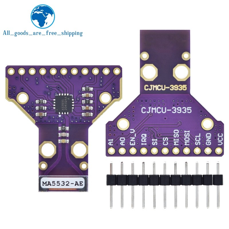 Produktbild von AS3935 Blitz-Sensor – I2C/SPI, 2,4–5,5V, Erkennt Blitze Bis 40 Km, Inkl. Antenne, Für Wetterstationen & Outdoor-Gadgets