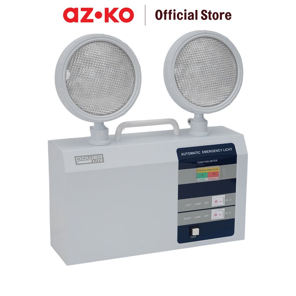 Jual AZKO Powerlite Lampu Darurat Twin Spot Lithium 3 watt - Putih ...