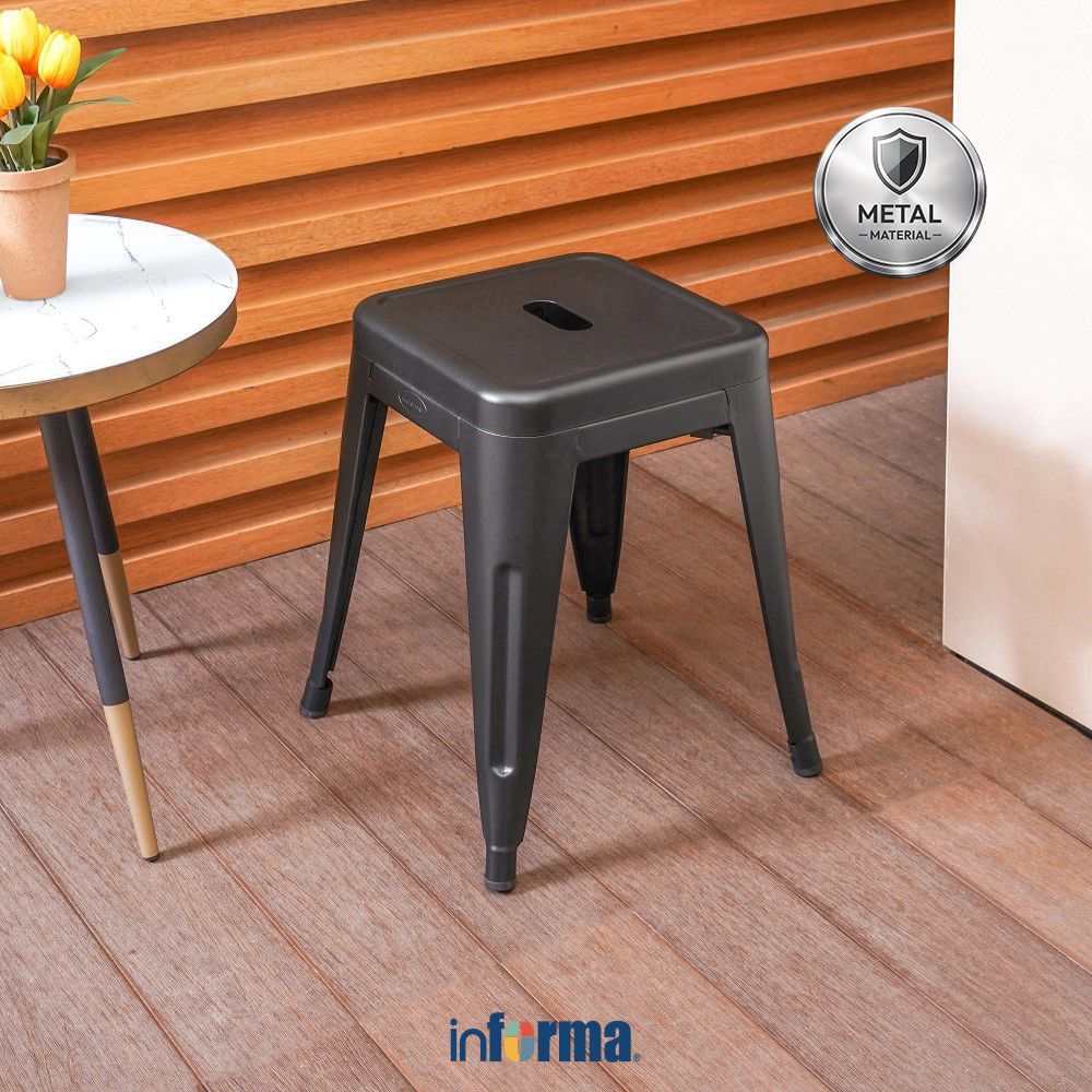 Jual Informa London Z Bangku Metal - Hitam Stool Kursi Kecil Kursi Mini ...