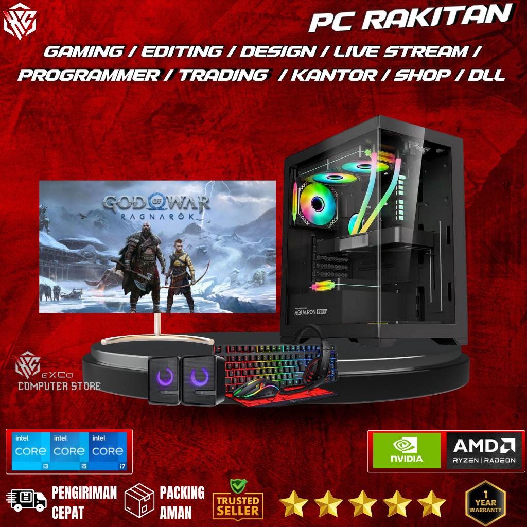 Jual PC Rakitan ECS Gaming Fullset Intel Core i7 9700 RAM 32GB SSD ...