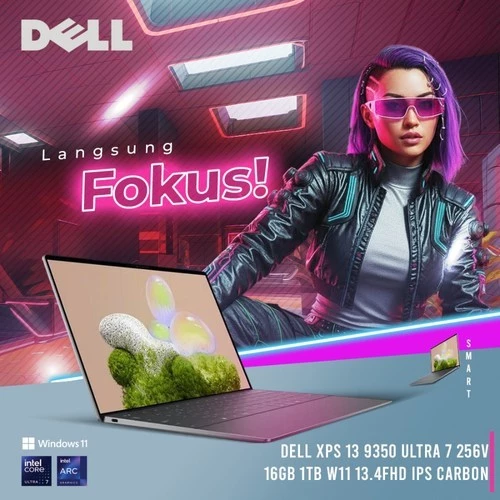 DELL XPS 13 9350 ULTRA 7 256V 16GB 1TB W11 13.4FHD IPS CARBON