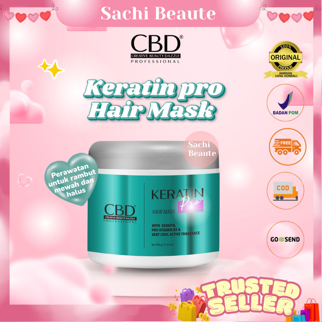 Jual CBD Professional Keratin Pro Daily Use Hair Mask (Masker Rambut ...