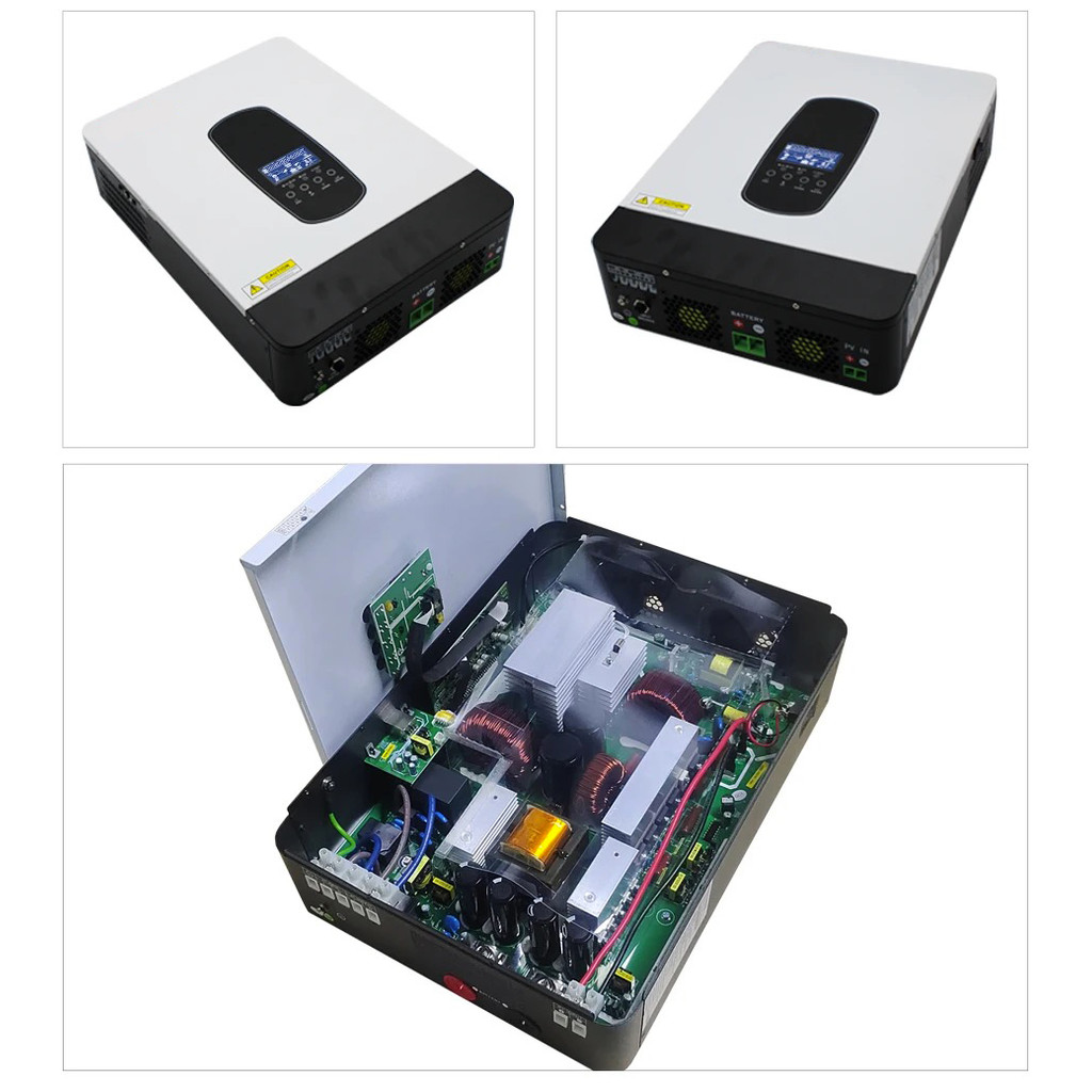 Jual Snaterm Hybrid Solar Inverter 48V 6200W 7000VA 220VAC On/Off Grid ...