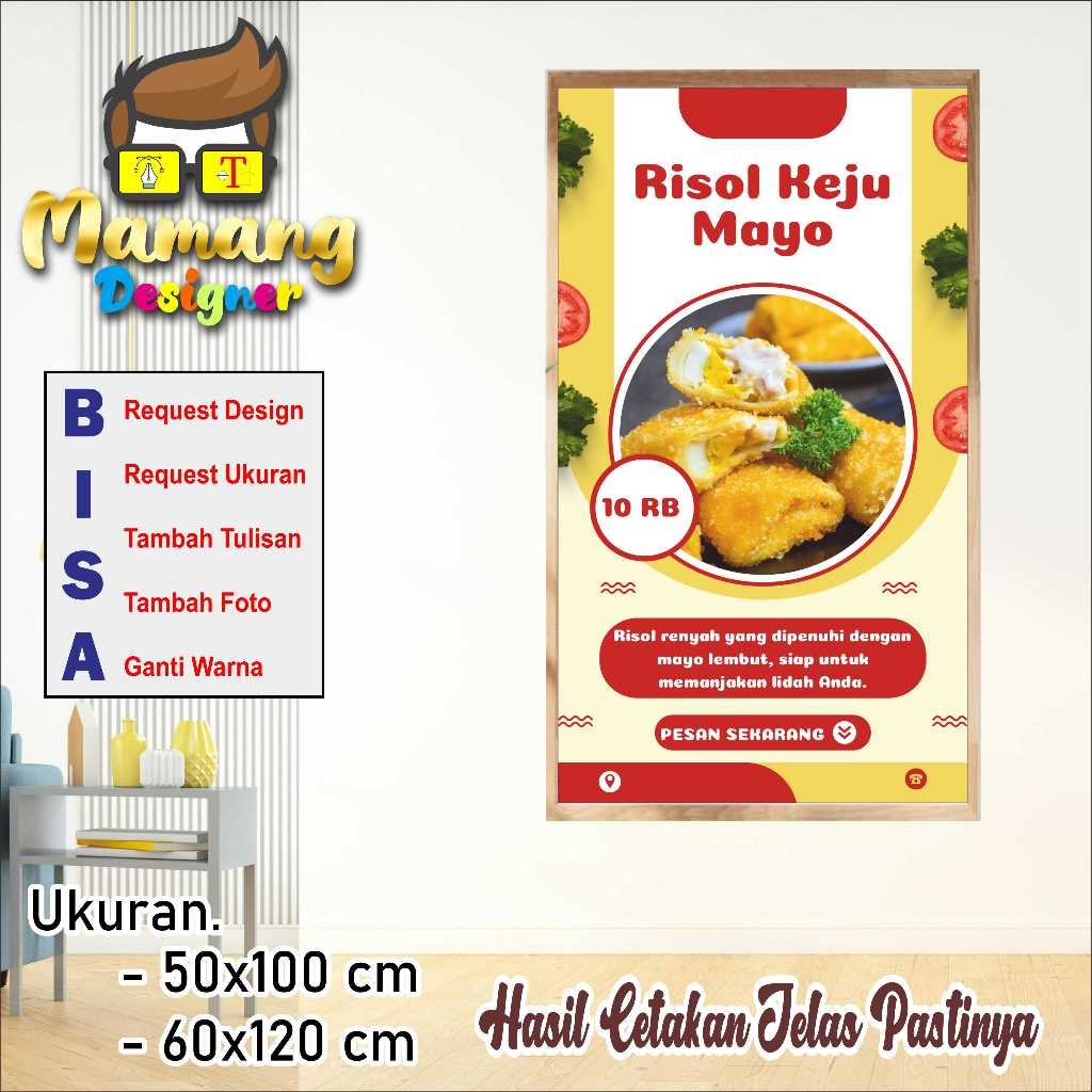 Jual Cetak Spanduk Banner Bahan Bagus Risol Viral | Shopee Indonesia