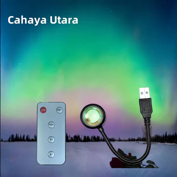 NEW USB RGB Sunset Light Second Generation Wih Remote Control Lampu Tidur Sunset RGB