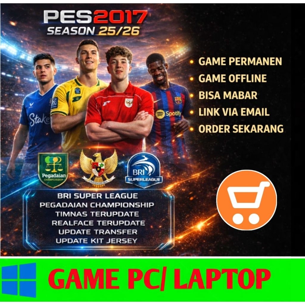 Jual PES 2017 PATCH 2025/2026 LIGA 1 BRI DAN TIMNAS INDONESIA TERBARU ...