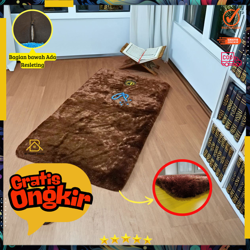 Jual Sajadah Bulu Rasfur HDP 115x65x motif premium dan nyaman | sajadah ...