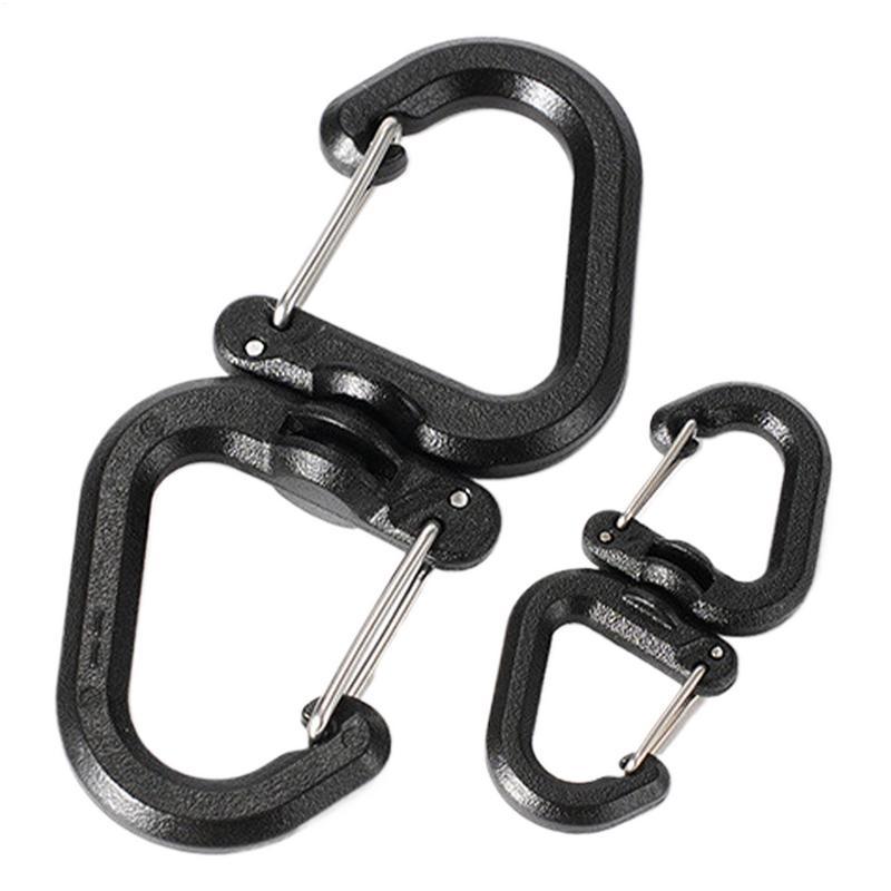 Jual Double Clip Carabiner Outdoor Hook Clip Multi-Use Outdoor S Chain ...