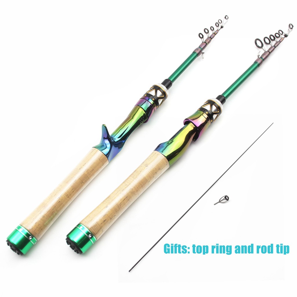 Jual NEW 1.98M Carbon MINI Ultra Light ul Power Telescopic Fishing Rod ...