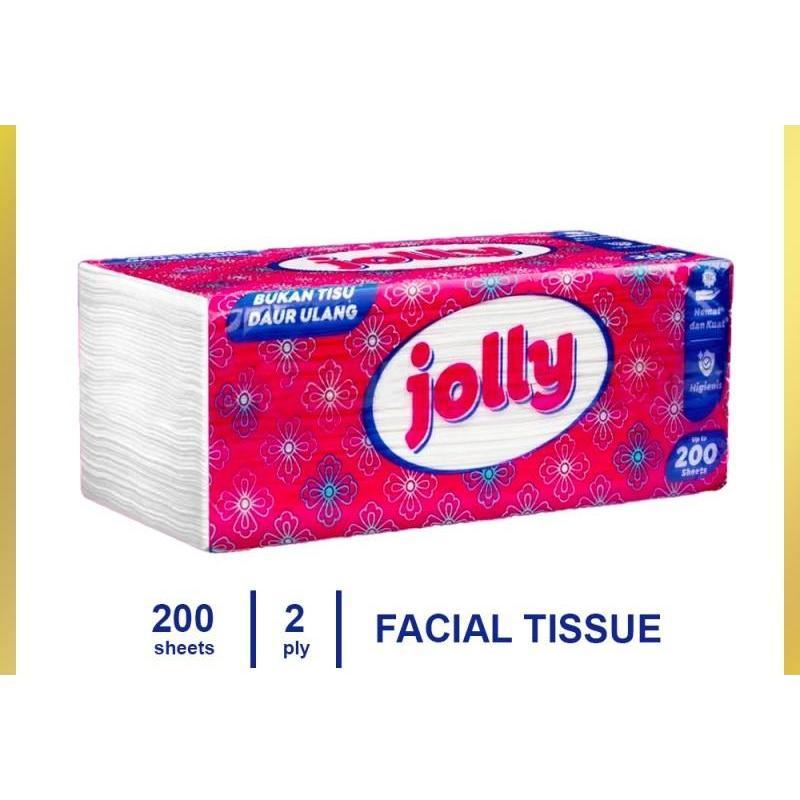 JOLLY Tisu Wajah Lembut, Higienis & Ekonomis 250s 2 ply