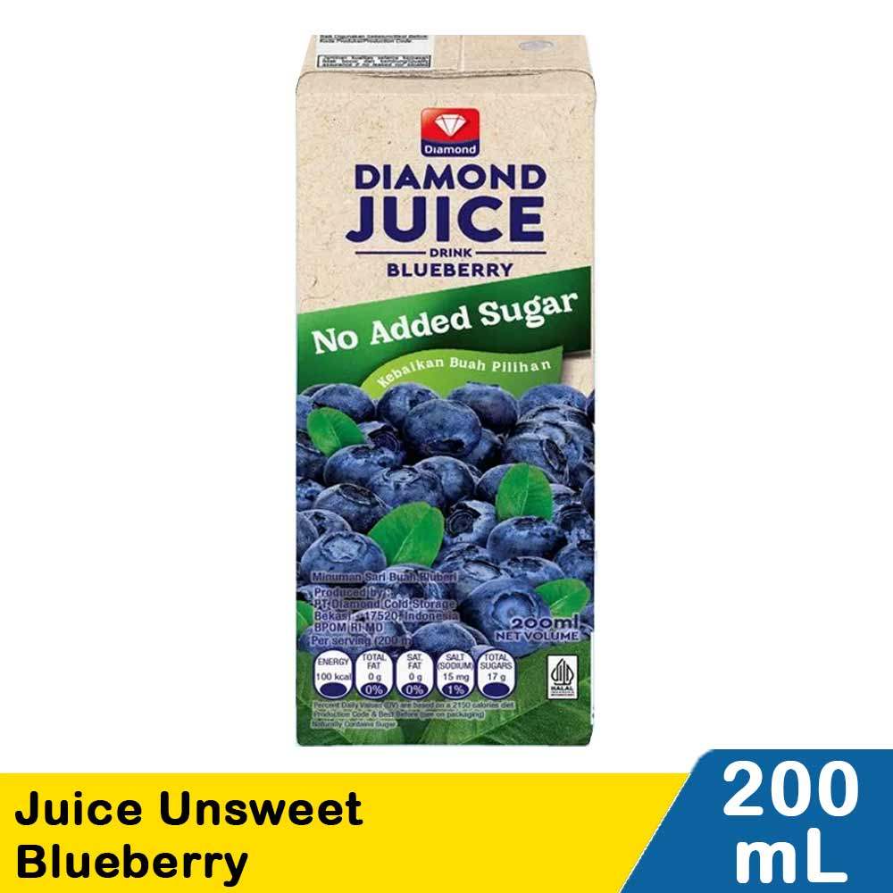 Jual DIAMOND JUICE UNSWEET BLUEBERRY 200mL | Shopee Indonesia