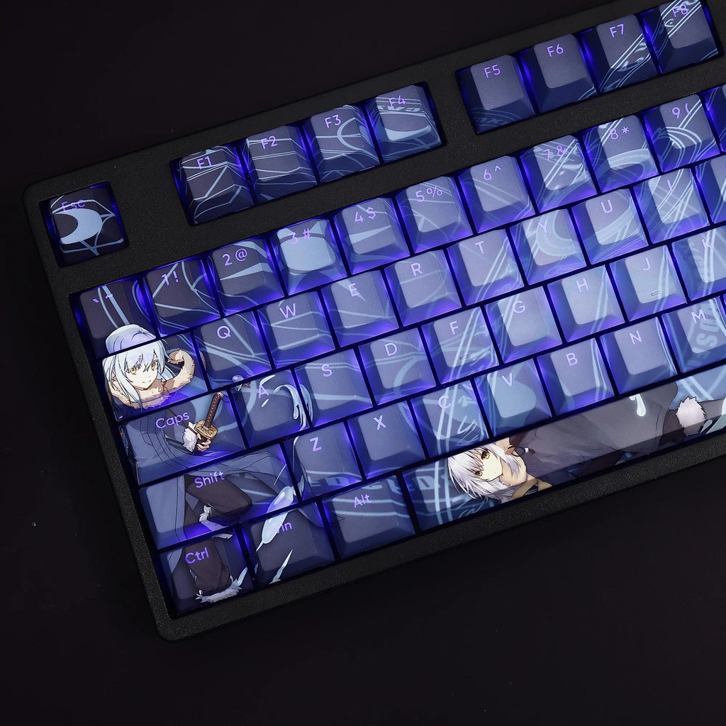 Jual 108 Keys/Set Rimuru Tempest PBT Cherry Profile Anime Game Girl ...