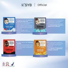 Jual SYB NATURGO PEEL OFF MASK SACHET Acne Goat Milk Diamond Charcoal ...