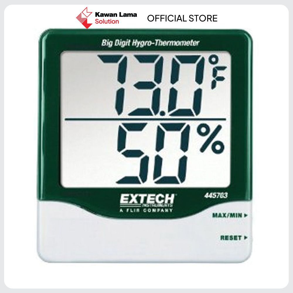 Jual KLSOL Extech Alat Ukur Suhu HYGro Thermometer Big Digit 445703 ...