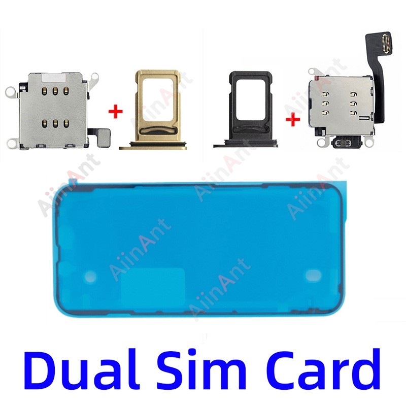 Jual 100% Test Double Dual Sim Card Reader Holder Adapter Connector ...