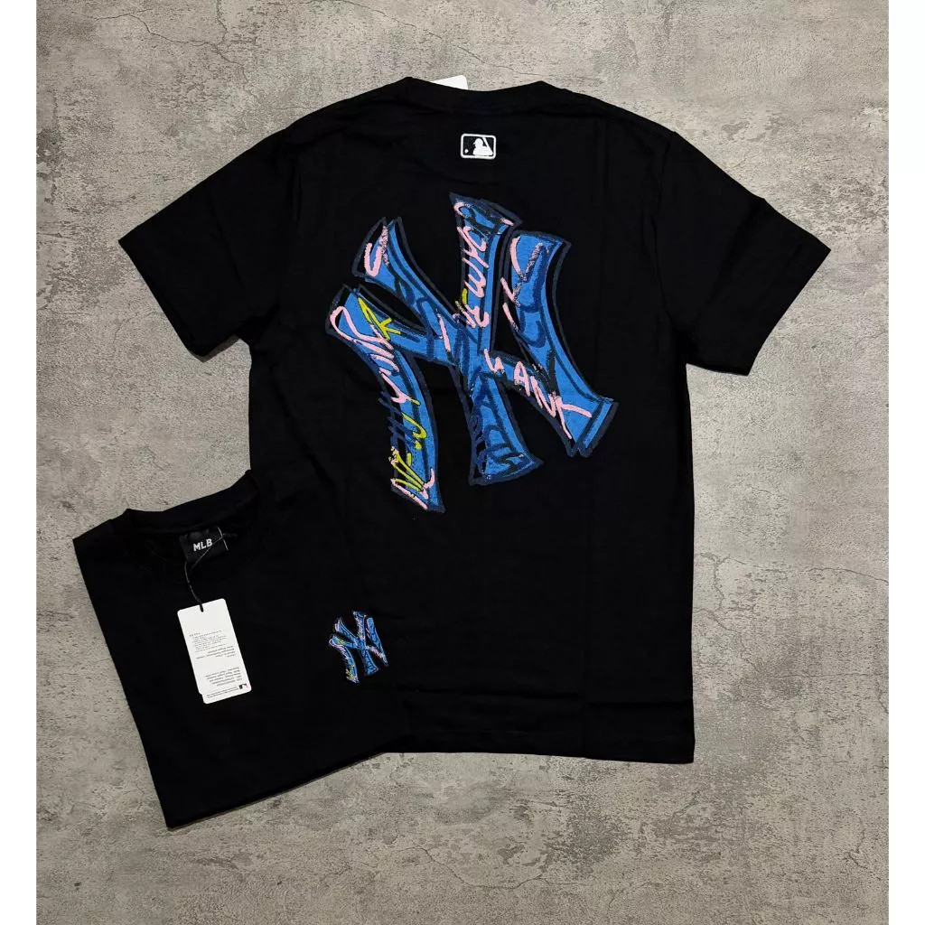 【極美品】 FCRB MLB TOUR L/S BIG LOGO TEE NY Jual MLB Korea NY Racing Big Logo Tee Black Original | Shopee
