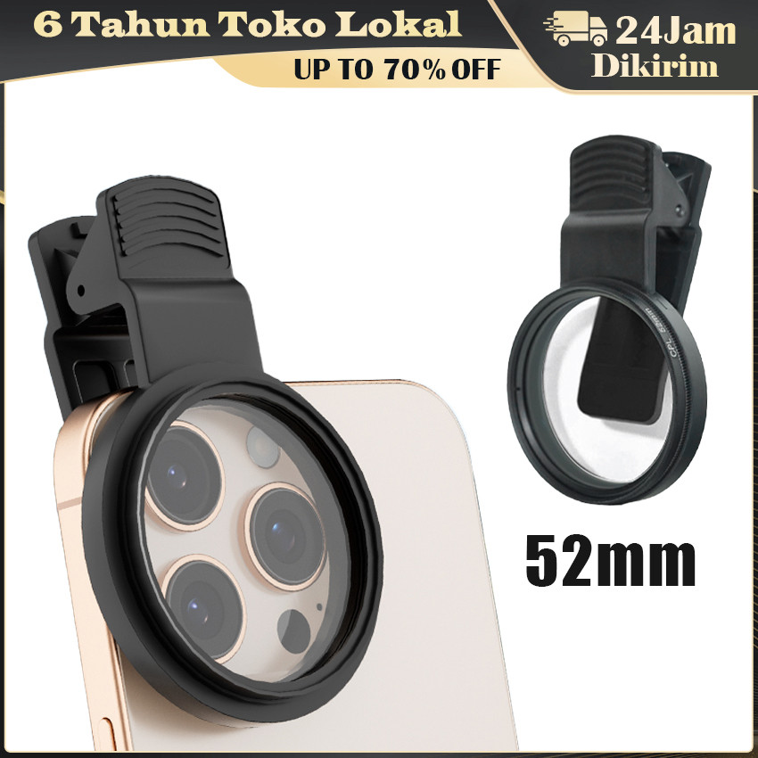 Jual Klip Filter HP Universal 52mm Full Hole / Smartphone Lens Adapter ...
