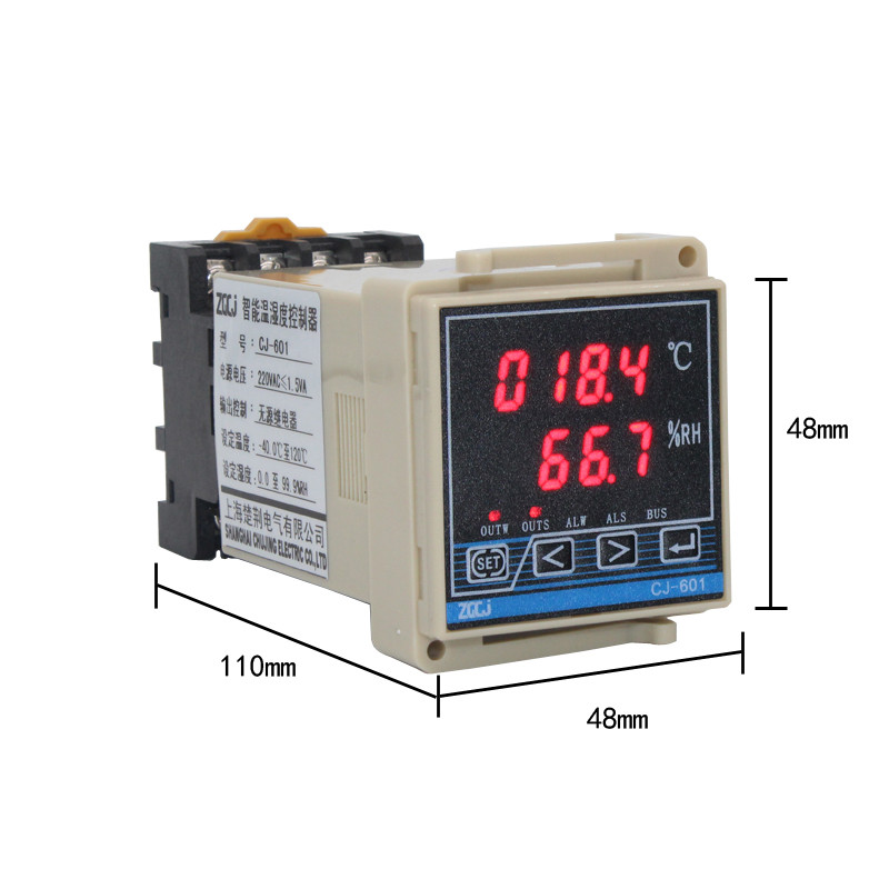 Jual 35mm Din rail type temperature and humidity controller temperature ...