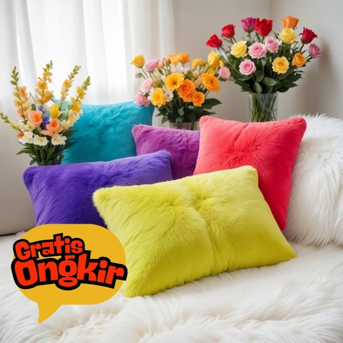 Jual Bantal Sofa/Bantal Tidur Bulu Rasfur 2 Tampilan LP | Shopee Indonesia