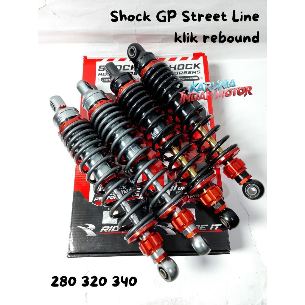 Jual Shock GP Street Line 280 320 340 Ride It Rx king Tiger Megapro CB ...