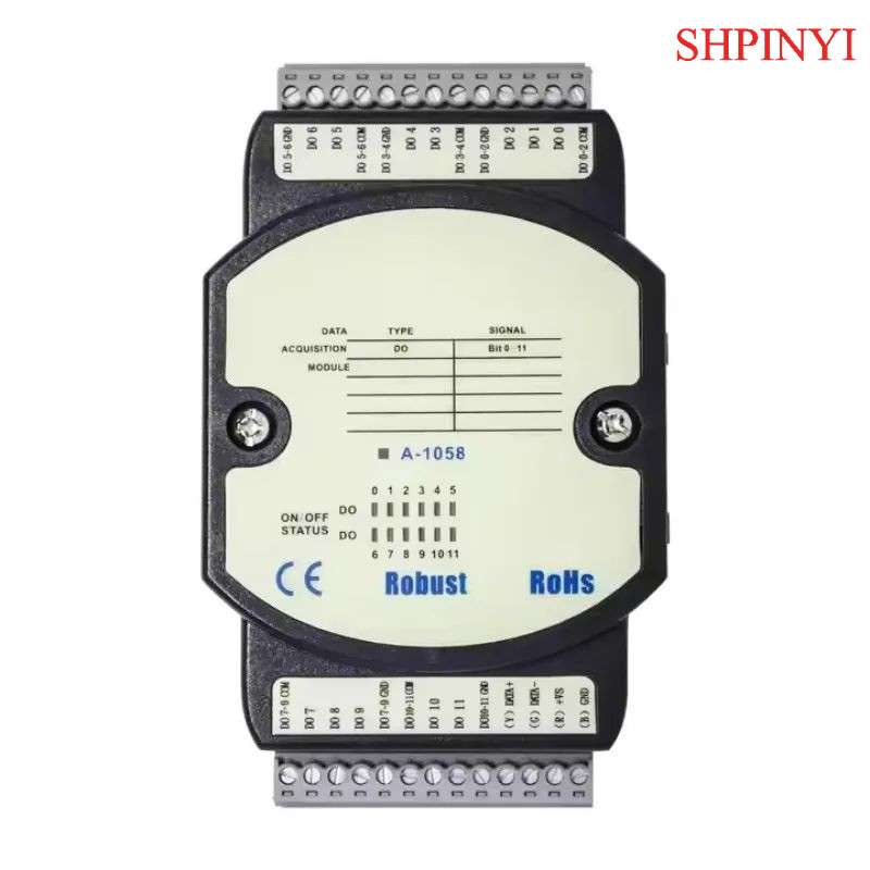 Jual 12 DO Sink Type Remote I/O Module With Modbus RTU RS-485 Port(A ...