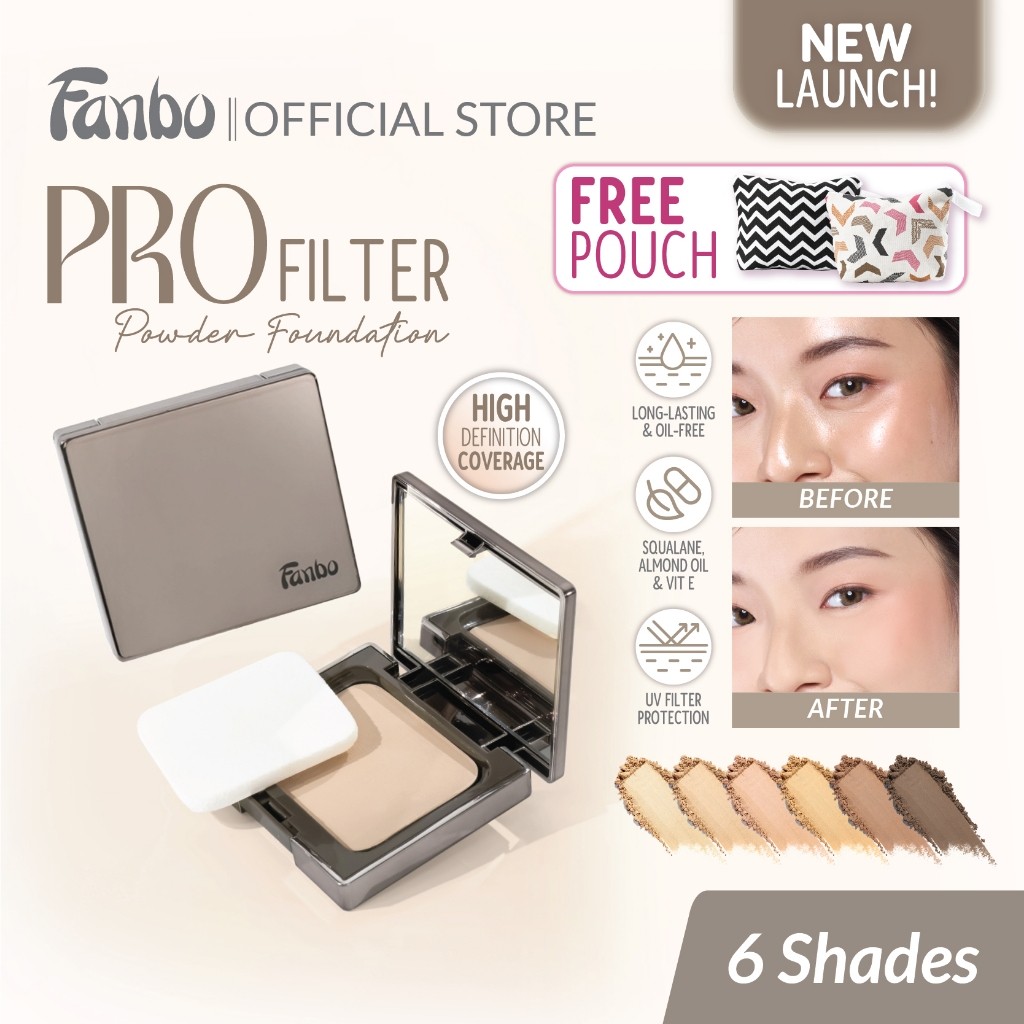 Jual Fanbo Pro Filter Powder Foundation - Bedak Padat High Coverage ...
