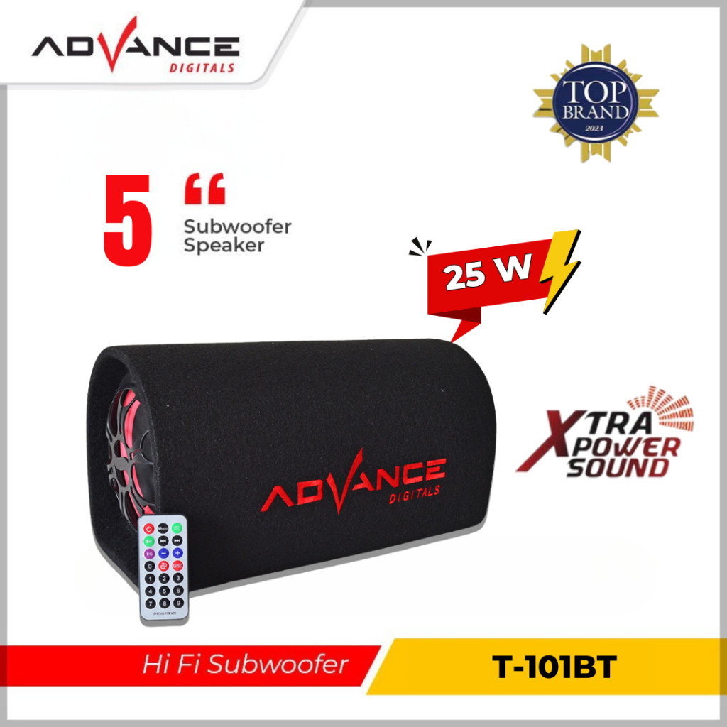 Advance T-101BT Speaker Bluetooth (Dapat dihubungkan ke mobil)Speaker Karaoke Speaker Portable Multimedia Speaker Subwoofer System Speaker Motor 5inch t101