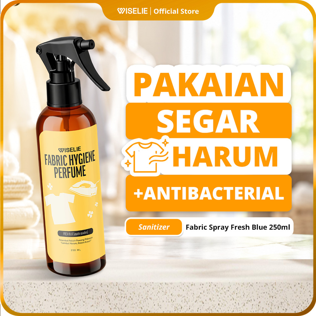 Wiselie - Parfume Setrika 250ML Pewangi Pakaian Fabric Spray dengan Aroma Menyegarkan Memberikan Efek Segar Fresh