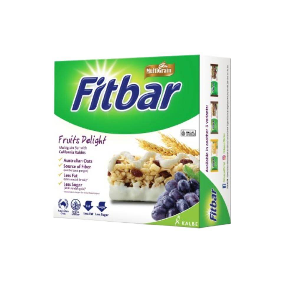 Jual Fitbar Snack Multigrain Fruits Box 5 x 20 gr | Shopee Indonesia