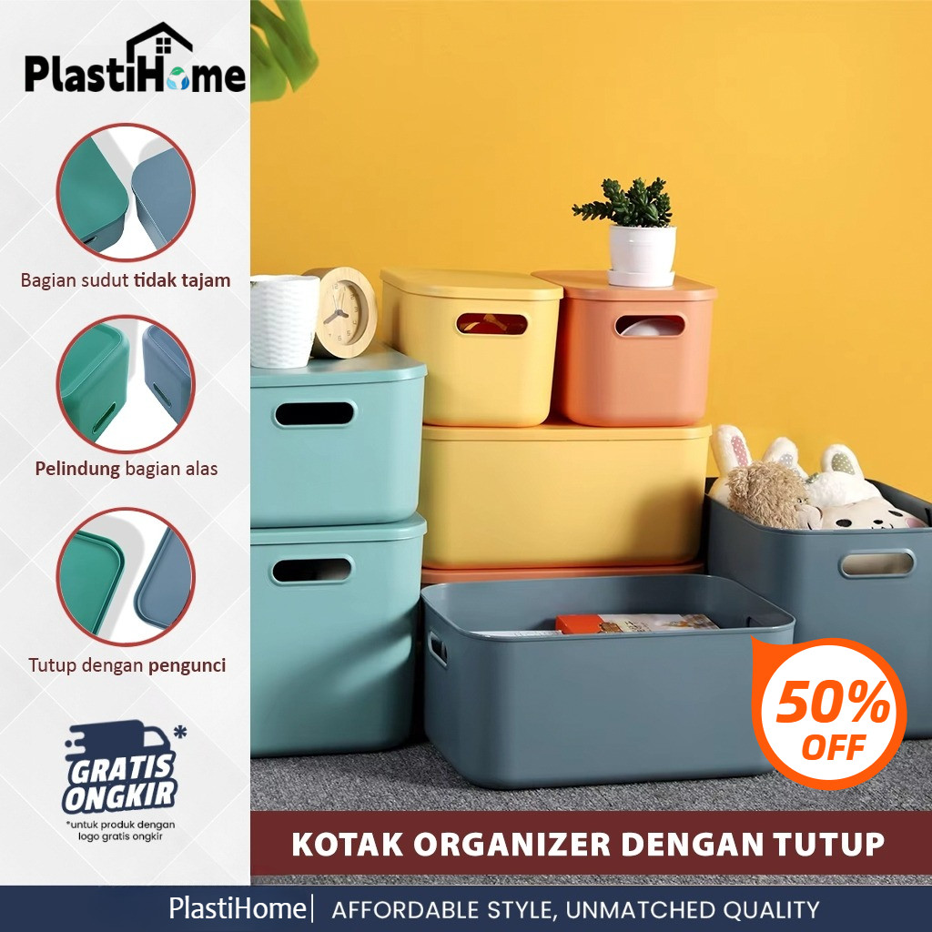 Jual PlastiHome Kotak Organizer Penyimpanan Storage Box Penyimpanan ...