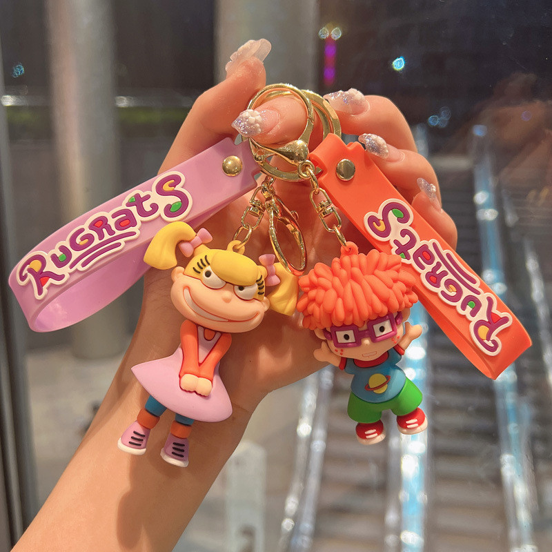 Jual Anime Kawaii Rugrats in Paris Naughty Soldier Key Chain Cartoon ...