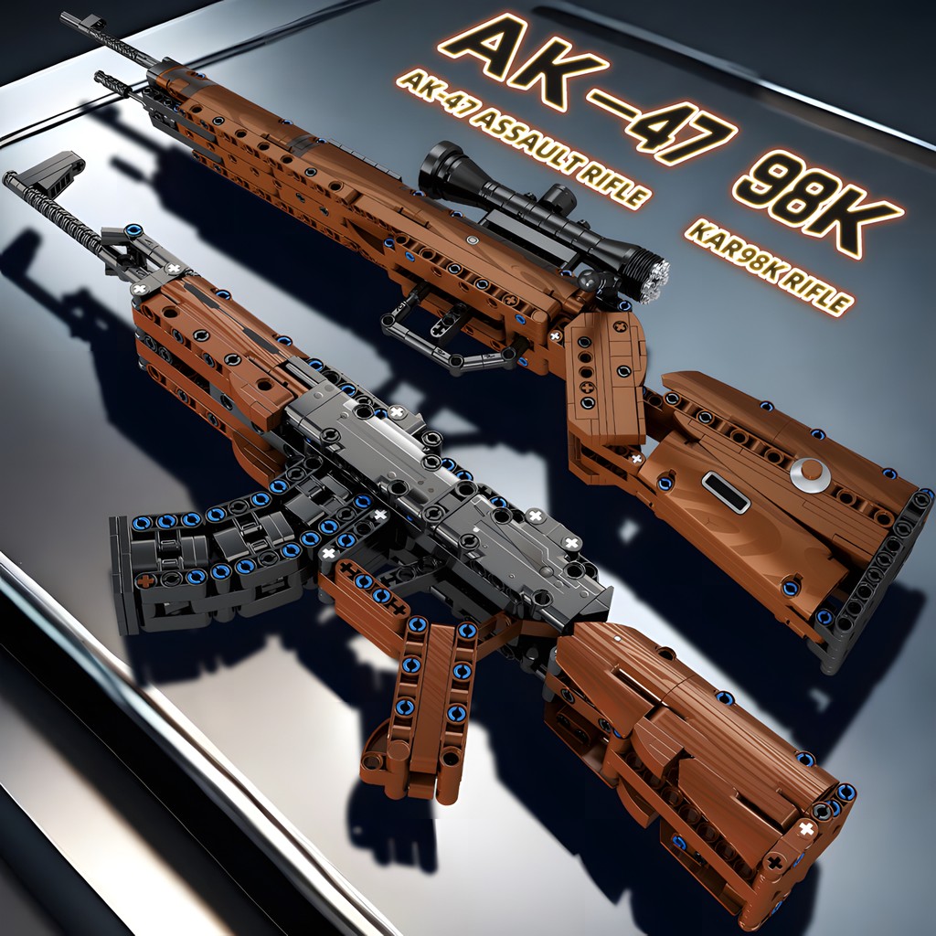 Jual AK47 Assault Rifle Building Blocks Set SWAT City WW2 Military ...