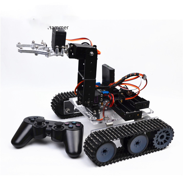 Jual 4 Dof Robotic Arm with RC Tank For Arduino Robot DIY Kit Acrylic ...