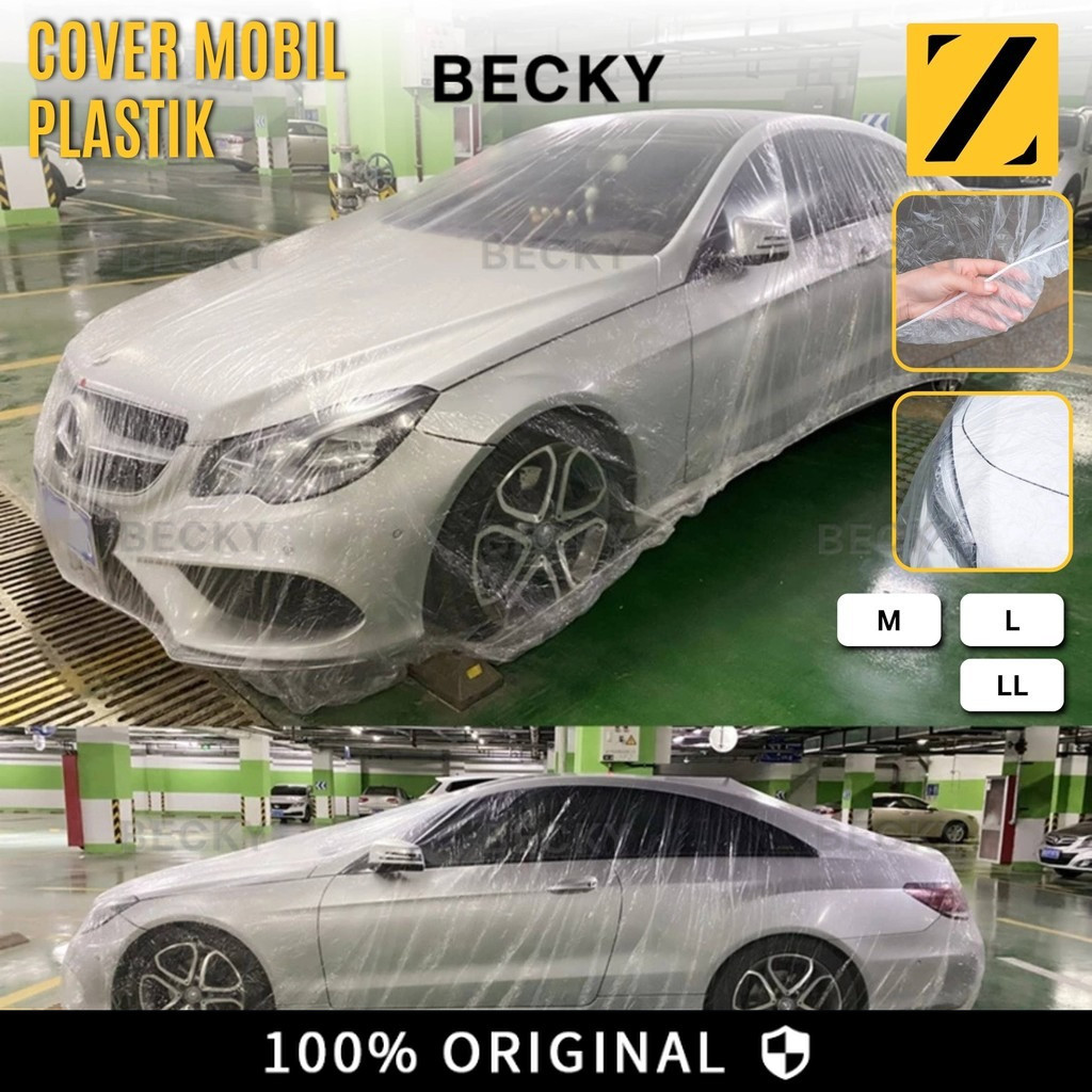 BECKY Penutup Mobil Universal Penutup Debu Mobil Film Transparan Plastik Tahan Air Penutup Pelindung Eksterior Mobil Sepenuhnya Dilapisi Aksesori Mobil