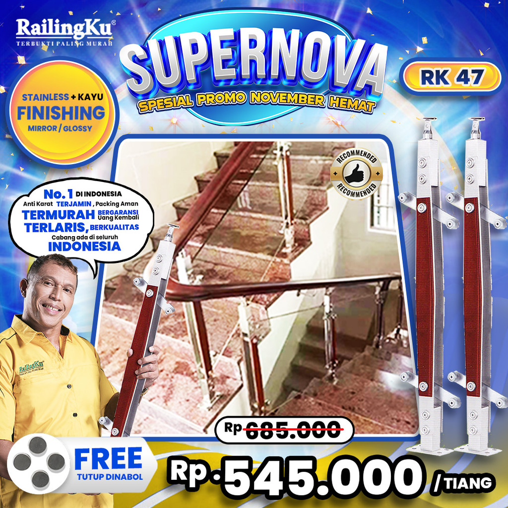 Jual Railing Tangga Stainless Nature Desain Railingku [SUPERNOVA!] RK ...