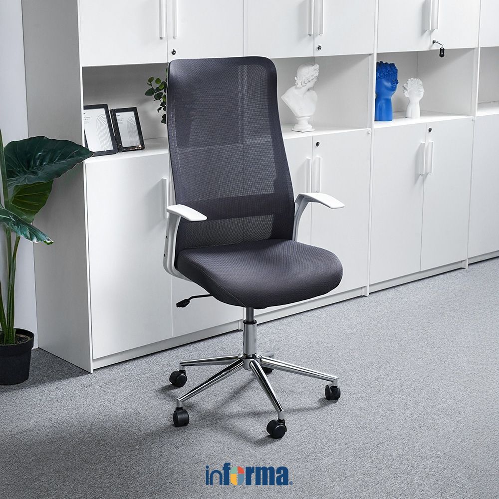 Jual Informa Lumos Kursi Kantor Sandaran Tinggi - Abu-Abu Office Chair ...
