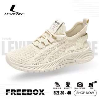 LVR Joshua SIZE 36-40 Sepatu Sekolah Hitam Wanita Sneakers Sporty Wanita Black Back To School FREE BOX LV0330
