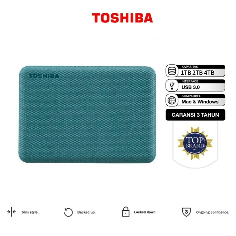 Jual TOSHIBA CANVIO ADVANCE HDD 500GB/1TB/2TB/4TB USB3.0 2.5