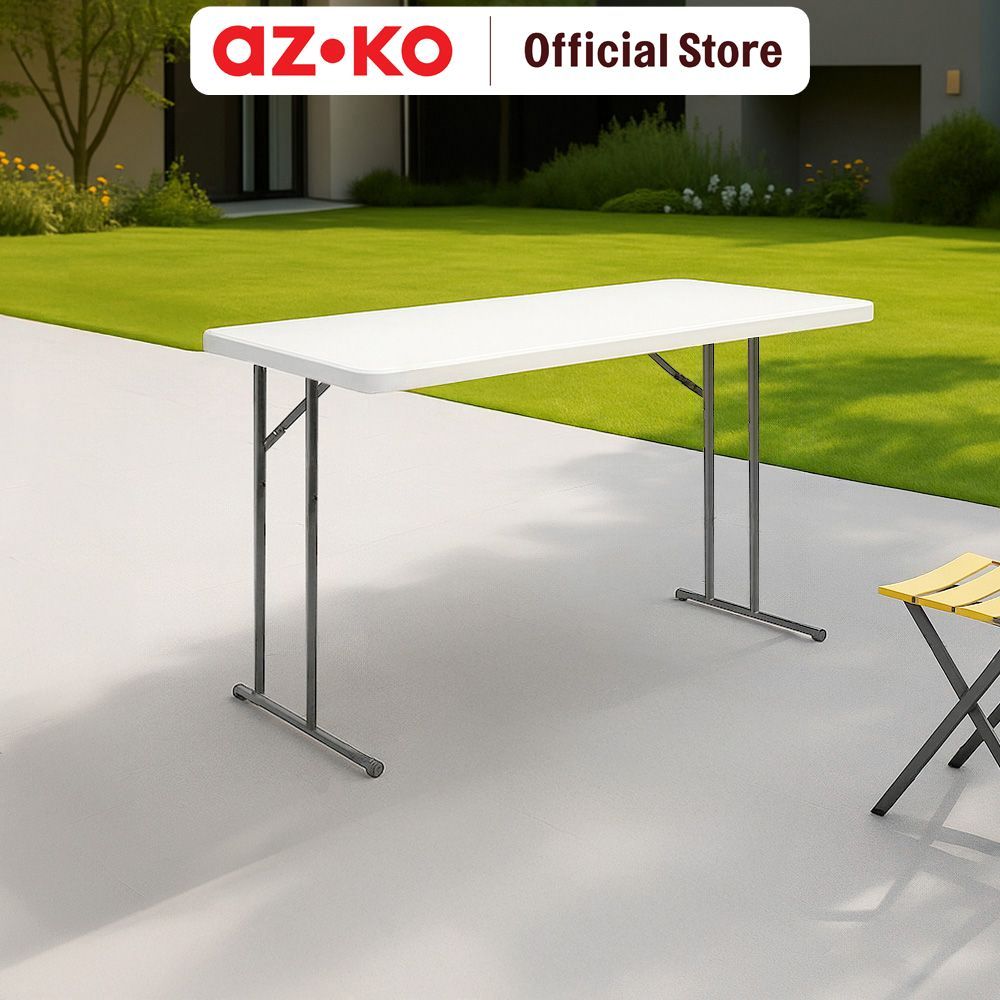 Jual AZKO Krisbow Meja Lipat 152X46X74 cm - Putih Folding Table Meja ...