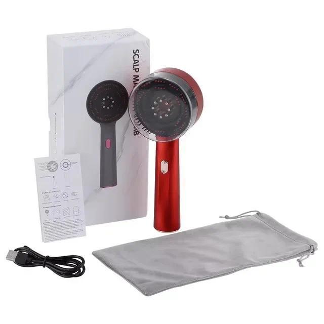 Jual 3 Modes Electric Massage Comb Portable Red Light Laser Comb for ...