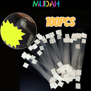 100pcs Mika PET Transparan Wobbler