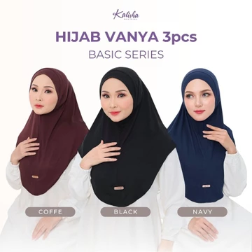 Hijab KALISHA X MIMA Paket Hemat Vanya Instan Bergo Muslim Wanita Rayon Spandex