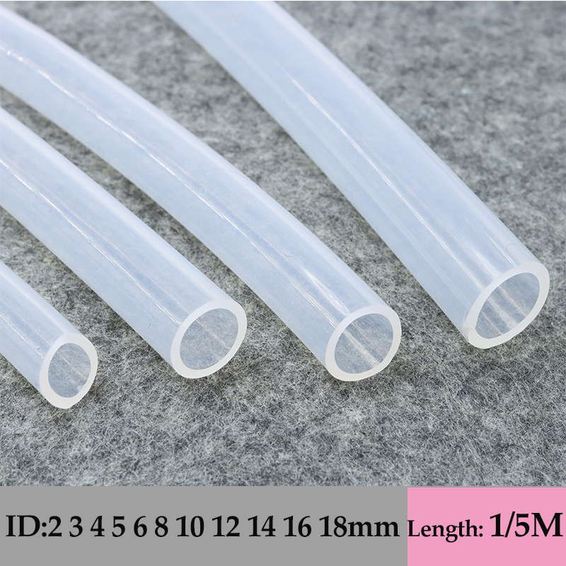 QWORK® 10 x 50 m Silicone Tube, 3 mm ID x OD 6 mm, Plastic Tube, Air