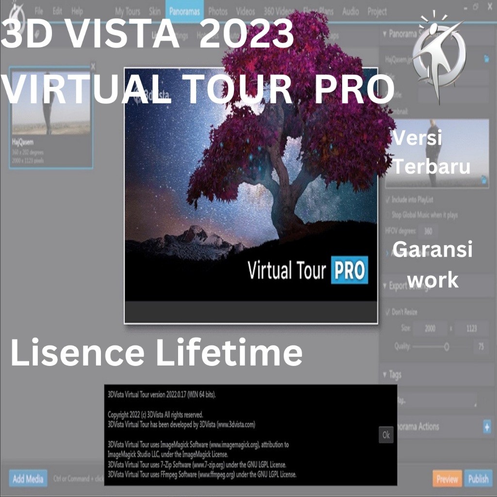 Jual 3DVista Virtual Tour Suite 2021.1.2 x64 Garansi Work Versi Terbaru ...