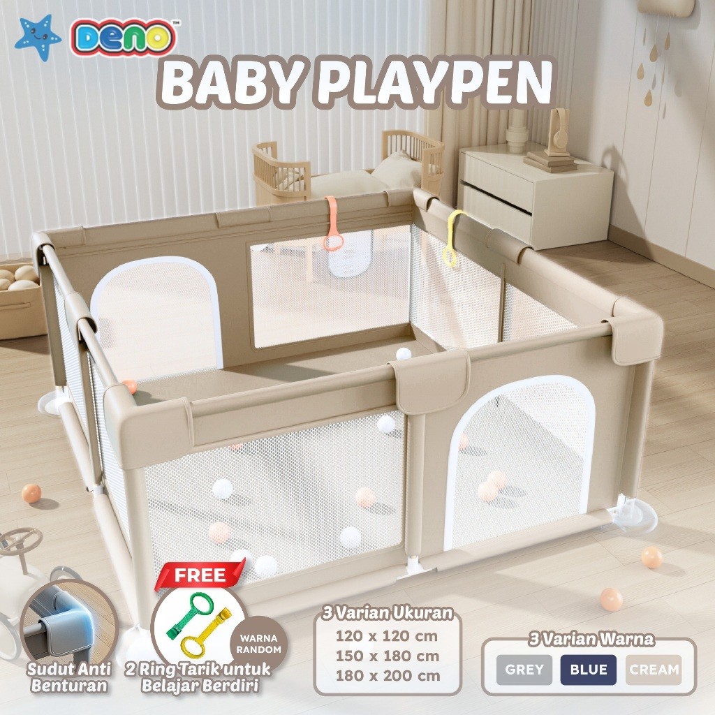 Jual DENO Baby Playpen Pagar Pengaman Bayi Tempat Bermain Anak Pagar