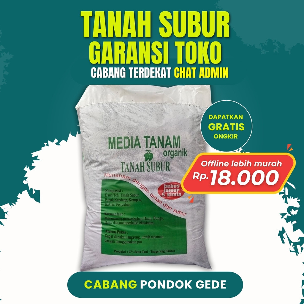 Media Tanam Fermentasi Tanah Subur Besar 15 Kg GROSIR PONDOK GEDE