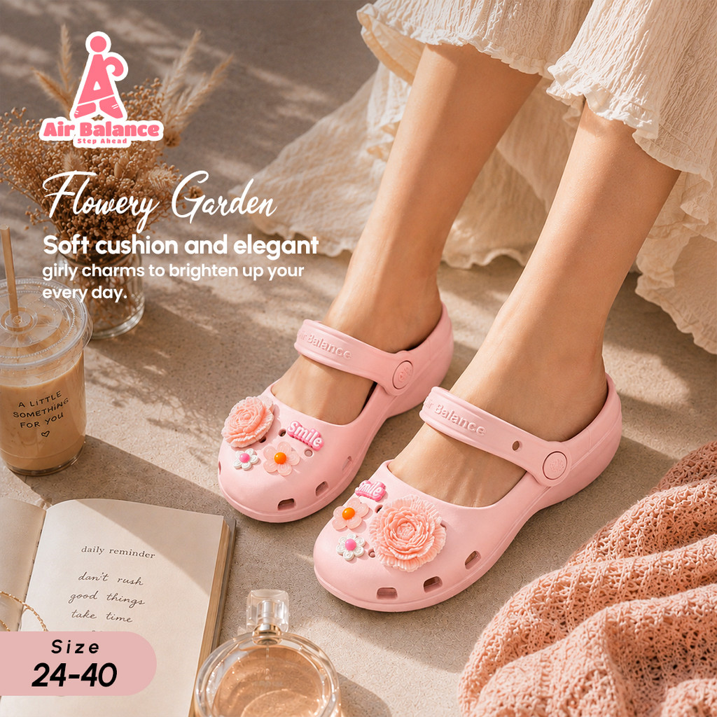 Air-Balance Sandal Clog Series Dainty Garden 861-FWR01