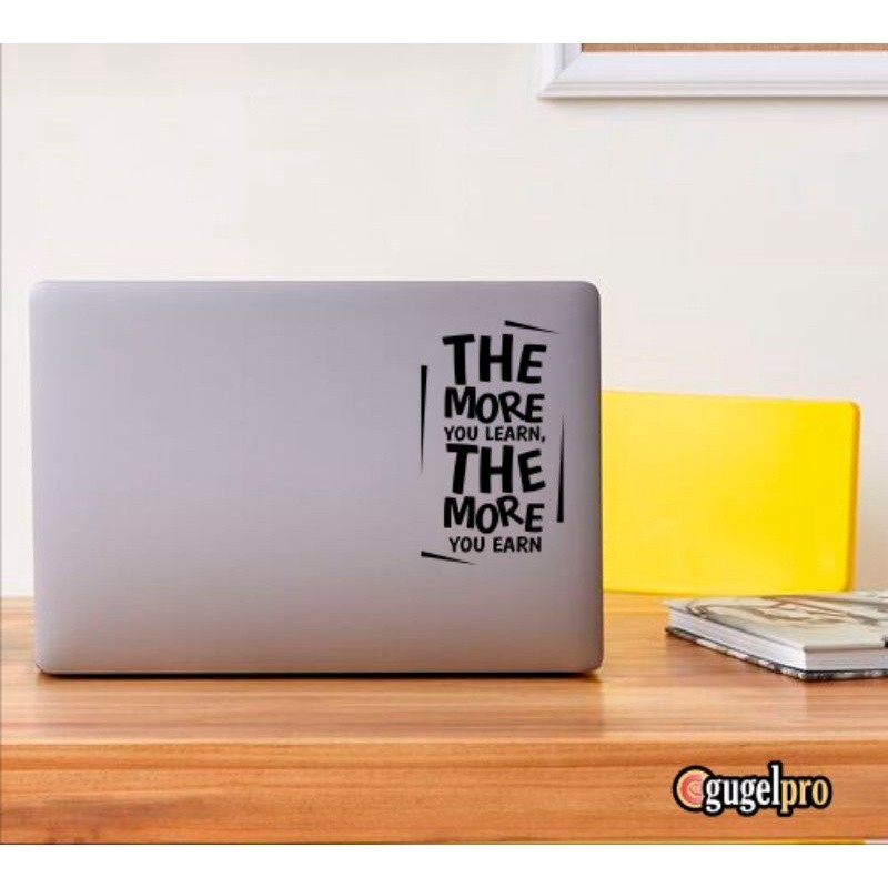 Jual Sticker Laptop Macbook Stiker Quotes Think More | Shopee Indonesia