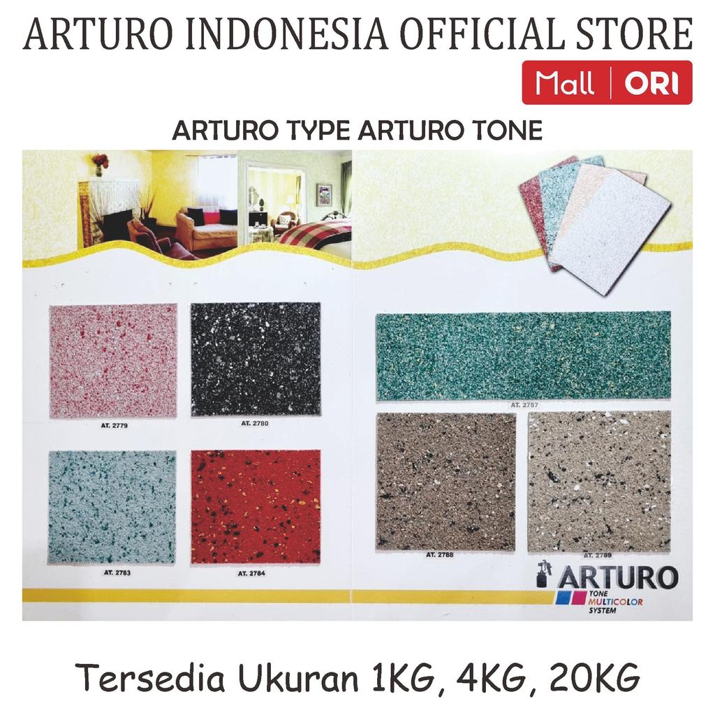 Jual ARTURO Type Arturo Tone Kaleng 1kg Cat Texture Tone Flakes Tekstur ...